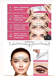 Kalıcı Makyaj Microblading Yapışkanlı Ölçüm Cetveli 10 Adet